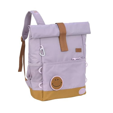 LÄSSIG Kinderrucksack mit Brustgurt Freizeitrucksack wasserabweisend, 12 Liter/Medium Rolltop Backpack lilac im Sale